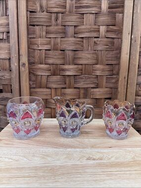 Rare EAPG Pressed Glass lot of 3